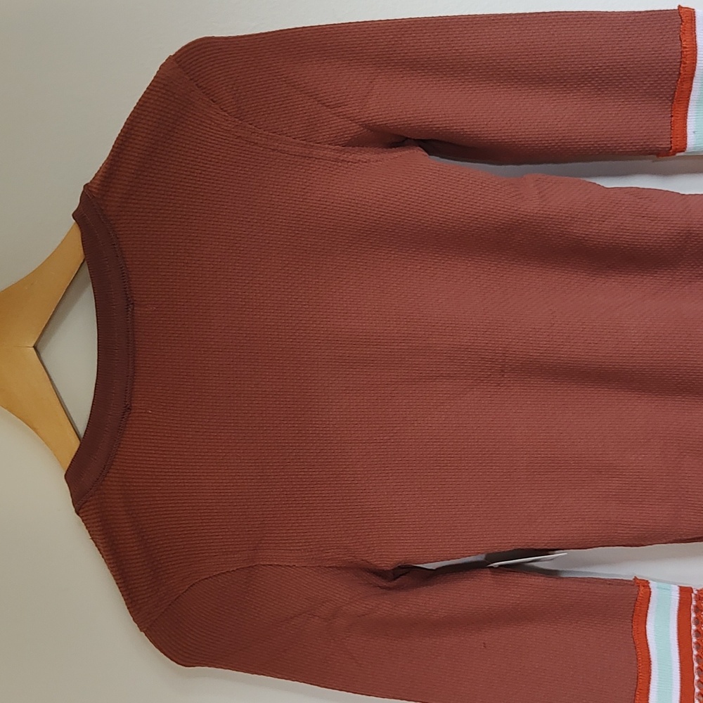 NWT! Free People Mikah Layering Thermal Cuff / Long Sleeve Top Autumn Size XS - Picture 7 of 12